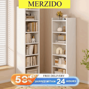 4/5/6 Layers  Book Cabinet Storage Rack Narrow Side Book Shelf - Image 1