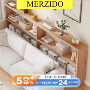 Sofa Back shelf Bedroom wall Side Storage Cabinet Living Room Long Layered Storage Rack - Image 1