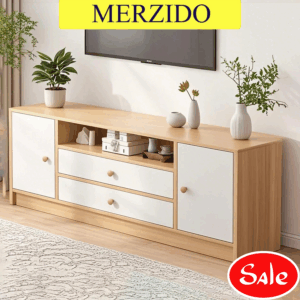 [Fit for 55"TV] TV Rack Cabinet 120/140 cm TV Cabinet Furniture TV Stand Cabinet Furniture Cabinet - Image 1